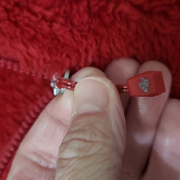 Eddie Bauer Red Fleece 1/4 Zip Pullover size Large - Picture 4 of 8